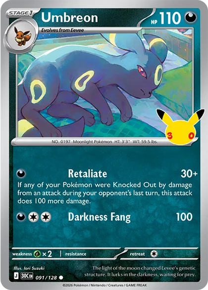 30th umbreon 91